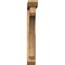 Ekena Millwork Legacy Slat Smooth Bracket w/ Offset Brace, Western Red Cedar, 5 1/2"W x 36"D x 40"H BKT0604X36X40LEC06SWR - alternate 3